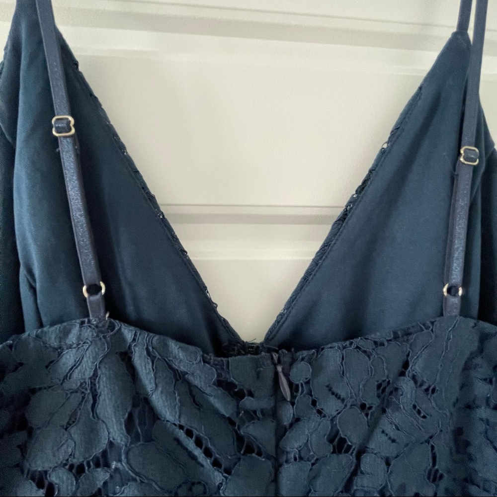 ASTR the Label Lace Mini Dress Navy Blue - Picture 5 of 5